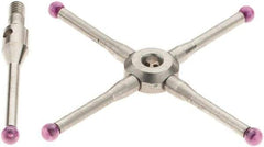 Renishaw - 0.08 Inch Ball Diameter, Stainless Steel Stem, M2 Thread, Ruby Point Ball Tip CMM Stylus - 0.4724 Inch Working Length, 0.05 Inch Stem Diameter, 19.2 mm Overall Length - Americas Industrial Supply