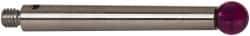 Renishaw - 0.1969 Inch Ball Diameter, Stainless Steel Stem, M3 Thread, Ruby Point Ball Tip CMM Stylus - 1.2205 Inch Working Length, 0.1378 Inch Stem Diameter, 1.2205 Inch Overall Length - Americas Industrial Supply