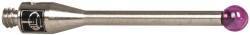 Renishaw - 0.0984 Inch Ball Diameter, Stainless Steel Stem, M2 Thread, Ruby Point Ball Tip CMM Stylus - 0.6457 Inch Working Length, 0.05 Inch Stem Diameter, 0.7874 Inch Overall Length - Americas Industrial Supply