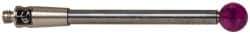 Renishaw - 0.1575 Inch Ball Diameter, Carbide Stem, M2 Thread, Ruby Point Ball Tip CMM Stylus - 1.1811 Inch Working Length, 0.0787 Inch Stem Diameter, 1.1811 Inch Overall Length - Americas Industrial Supply