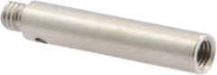 Renishaw - M3 Female and Male Connection, 0.1575 Inch Stem Diameter, Stainless Steel, CMM Stylus Extension - 0.7874 Inch Overall Length, For Use with M3 Threaded Stylus Range - Americas Industrial Supply