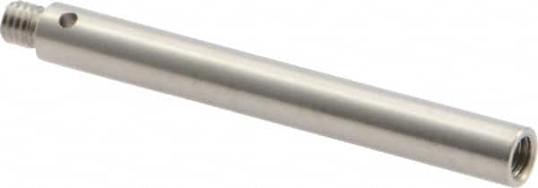 Renishaw - M3 Female and Male Connection, 0.1575 Inch Stem Diameter, Stainless Steel, CMM Stylus Extension - 1.378 Inch Overall Length, For Use with M3 Threaded Stylus Range - Americas Industrial Supply