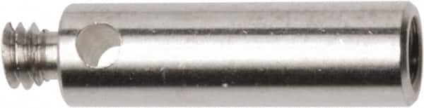 Renishaw - M2 Female and Male Connection, 0.1181 Inch Stem Diameter, Stainless Steel, CMM Stylus Extension - 0.3937 Inch Overall Length, For Use with M2 Threaded Stylus Range - Americas Industrial Supply