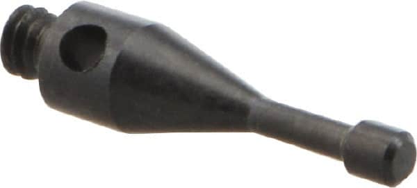 Renishaw - 0.06 Inch Ball Diameter, Silver Steel Stem, M2 Thread, Steel Point Disc Tip CMM Stylus - 0.0492 Inch Working Length, 0.0394 Inch Stem Diameter, 0.4232 Inch Overall Length - Americas Industrial Supply