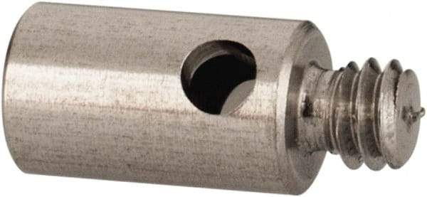 Renishaw - M2 Female and Male Connection, 0.1181 Inch Stem Diameter, Stainless Steel, CMM Stylus Extension - 0.1969 Inch Overall Length, For Use with M2 Threaded Stylus Range - Americas Industrial Supply