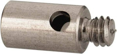 Renishaw - M2 Female and Male Connection, 0.1181 Inch Stem Diameter, Stainless Steel, CMM Stylus Extension - 0.1969 Inch Overall Length, For Use with M2 Threaded Stylus Range - Americas Industrial Supply
