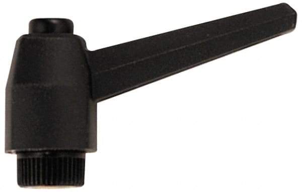 Jergens - 1/4-20, 0.6" Hub Diam, Glass Fiber Reinforced Technopolymer Adjustable Clamping Handle - Americas Industrial Supply