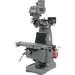 Jet - 9 x 49" 3 hp 230/460V Variable Speed Pulley Control 3 Phase Knee Milling Machine - Americas Industrial Supply