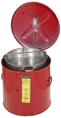 Justrite - Bench Top Solvent-Based Parts Washer - 6 Gal Max Operating Capacity, Steel Tank, 14-1/4" High x 15-5/8" Wide - Americas Industrial Supply