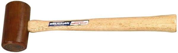 Vaughan Bushnell - 1/4 Lb Head Rawhide Mallet - 10-3/4" OAL, Wood Handle - Americas Industrial Supply