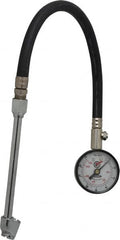 Acme - 0 to 160 psi Dial Dual Tire Pressure Gauge - Closed Check, 12' Hose Length - Americas Industrial Supply