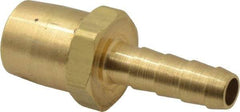 Acme - Closed Check Brass Air Chuck - Straight Push On Chuck, 1/4 Barbed - Americas Industrial Supply