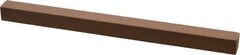 Norton - 4" Long x 1/4" Wide x 1/4" Thick, Aluminum Oxide Sharpening Stone - Square - Americas Industrial Supply