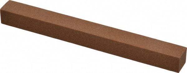 Norton - 4" Long x 3/8" Wide x 3/8" Thick, Aluminum Oxide Sharpening Stone - Square - Americas Industrial Supply
