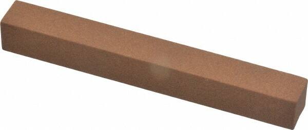Norton - 4" Long x 1/2" Wide x 1/2" Thick, Aluminum Oxide Sharpening Stone - Square - Americas Industrial Supply