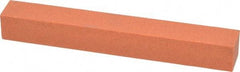 Norton - 4" Long x 1/2" Wide x 1/2" Thick, Aluminum Oxide Sharpening Stone - Square - Americas Industrial Supply