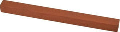 Norton - 6" Long x 1/2" Wide x 1/2" Thick, Aluminum Oxide Sharpening Stone - Square, Fine Grade - Americas Industrial Supply