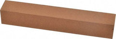 Norton - 6" Long x 1" Wide x 1" Thick, Aluminum Oxide Sharpening Stone - Square, Medium Grade - Americas Industrial Supply