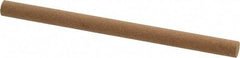 Norton - 4" Long x 1/4" Diam x 1/4" Thick, Aluminum Oxide Sharpening Stone - Round, Medium Grade - Americas Industrial Supply
