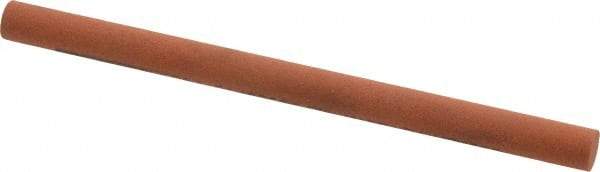 Norton - 4" Long x 1/4" Diam x 1/4" Thick, Aluminum Oxide Sharpening Stone - Round, Fine Grade - Americas Industrial Supply