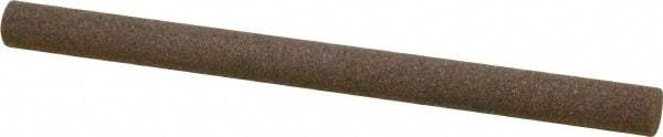 Norton - 4" Long x 1/4" Diam x 1/4" Thick, Aluminum Oxide Sharpening Stone - Round, Coarse Grade - Americas Industrial Supply