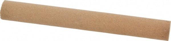 Norton - 4" Long x 1/2" Diam x 1/2" Thick, Aluminum Oxide Sharpening Stone - Round, Medium Grade - Americas Industrial Supply