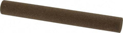 Norton - 4" Long x 1/2" Diam x 1/2" Thick, Aluminum Oxide Sharpening Stone - Round, Coarse Grade - Americas Industrial Supply
