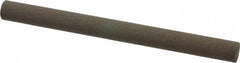 Norton - 6" Long x 1/2" Diam x 1/2" Thick, Aluminum Oxide Sharpening Stone - Round, Coarse Grade - Americas Industrial Supply