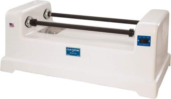 Made in USA - 2-Bar Tumbler Base - 19" Wide x 13" High x 36" Deep - Americas Industrial Supply