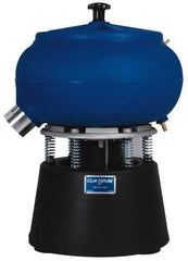Made in USA - 1/2 hp, Wet/Dry Operation Vibratory Tumbler - Adjustable Amplitude, Flow Through Drain - Americas Industrial Supply