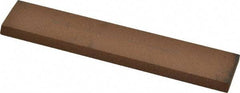 Norton - 5" Long x 1" Wide x 3/16" Thick, Aluminum Oxide Sharpening Stone - Rectangle, Medium Grade - Americas Industrial Supply