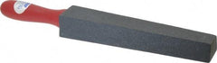 Norton - 1-1/4" Wide x 14" OAL, Silicon Carbide Sharpening Stone - Taper, Coarse Grade, 180 Grit - Americas Industrial Supply