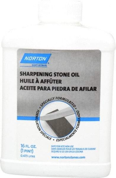 Norton - Sharpening Stone Oil Container Size Range: 16 oz. - 31.9 oz. Food Grade: NonFoodGrade - Americas Industrial Supply