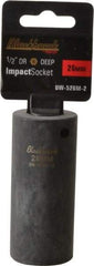 Blackhawk by Proto - 1/2" Drive 26mm Deep Impact Socket - 6 Points, 3-1/2" OAL - Americas Industrial Supply