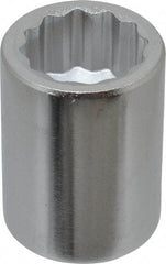 Blackhawk by Proto - 1", 3/4" Drive, Standard Hand Socket - 12 Points, 2" OAL, Chrome Finish - Americas Industrial Supply