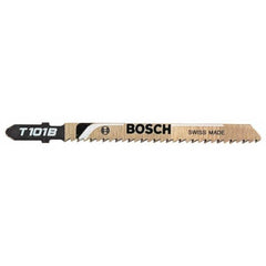 Bosch - 3-5/8" Long, 17 to 24 Teeth per Inch, High Speed Steel Jig Saw Blade - Americas Industrial Supply