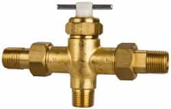 Bradley - Wash Fountain Manual Mixing Valve - For Use with Bradley Foot-Controlled Wash Fountains - Americas Industrial Supply