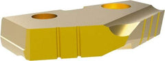 Allied Machine and Engineering - 37mm Diam x 1/4" Thick, Seat Code 3, 132° Included Angle Spade Drill Insert - TiN Coated, Carbide, Grade P40, Series T-A - Americas Industrial Supply