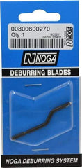 Noga - 1/8" Max Head Diam Countersink Blade - High Speed Steel, Right Handed Blade, Compatible with NogaGrip-1 Handle, RotoDrive Holder, for Hole Inner Surface & Outer Edge - Americas Industrial Supply