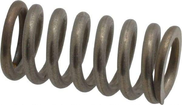 Gardner Spring - 0.48" OD, 0.072" Wire, 1" Free Length, Precision Compression Spring - 104.01 Lb Spring Rating, Stainless Steel - Americas Industrial Supply