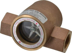 Dwyer - 3/4 Inch, Bronze Body Sight Flow Indicator - 125 Max psi, 4-1/16 Inch Overall Length, 200°F - Americas Industrial Supply