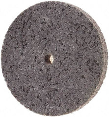 Standard Abrasives - 3" Diam, 1/4" Face Width, 1/4" Center Hole, Medium Grade, Aluminum Oxide Deburring Wheel - Unitized, Extra Hard Grade - Americas Industrial Supply