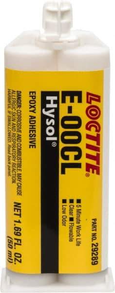 Loctite - 50 mL Cartridge Two Part Epoxy - 20 min Working Time, Series E-00CL - Americas Industrial Supply