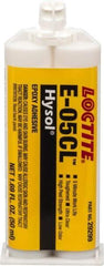 Loctite - 50 mL Cartridge Two Part Epoxy - 3 min Working Time, 1,430 psi Shear Strength, Series E-05CL - Americas Industrial Supply