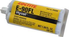 Loctite - 50 mL Cartridge Two Part Epoxy - 90 min Working Time, 3,130 psi Shear Strength, Series E-90FL - Americas Industrial Supply