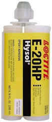 Loctite - 200 mL Cartridge Two Part Epoxy - 20 min Working Time, 4,690 psi Shear Strength, Series E-20HP - Americas Industrial Supply