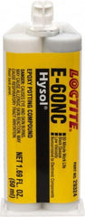 Loctite - 50 mL Cartridge Two Part Epoxy - 60 min Working Time, 3,110 psi Shear Strength, Series E-60NC - Americas Industrial Supply