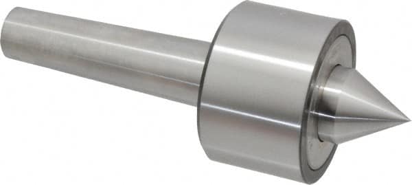 Riten - MT4 Taper Shank, 3" Head Diam 6,000 Lb Capacity Live Center - 4,000 Max RPM, 1-31/32" Head Length, 1-3/8" Point Diam, 1-1/2" Point Len, 2,100 Lb Max Workpc, 7.907" OAL, 1-1/2" Long Tip, Standard Point - Americas Industrial Supply