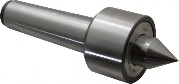 Riten - MT5 Taper Shank, 3-1/16" Head Diam 9,000 Lb Capacity Live Center - 5,000 Max RPM, 2-3/32" Head Length, 1-3/8" Point Diam, 1-13/16" Point Len, 2,800 Lb Max Workpc, 10-7/8" OAL, 2" Long Tip, Standard Point - Americas Industrial Supply