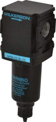 Wilkerson - 1/4" Port Coalescing Filter - Zinc Bowl, Manual Drain, 250 Max psi, 0.05 Micron Rating, 4.58" Long x 1.58" Wide - Americas Industrial Supply